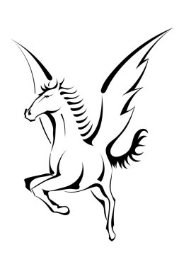 Pegasus kara silüeti