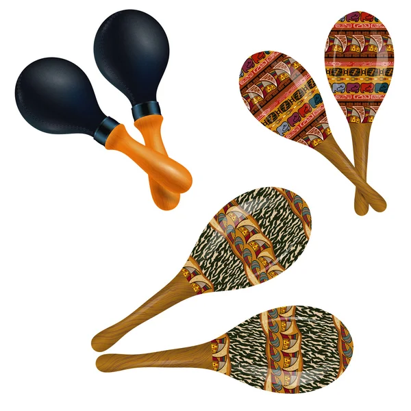 Set di maracas — Vettoriale Stock