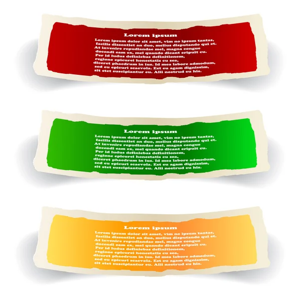 Conjunto de banners coloridos . —  Vetores de Stock