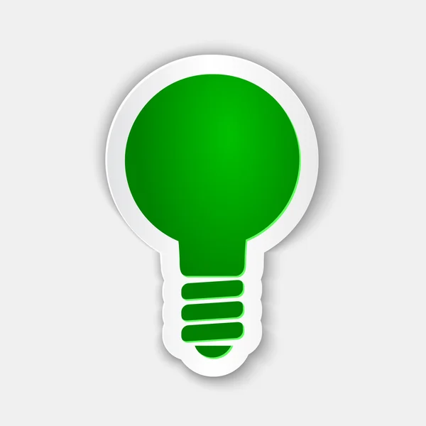 Green light. Paper Cuttings. Design element. — Stock Vector