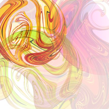 Renkli kürelerle soyut arkaplan