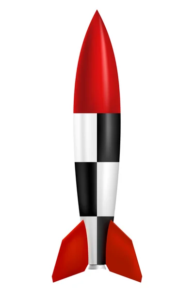Ракета на білому тлі — стоковий вектор
