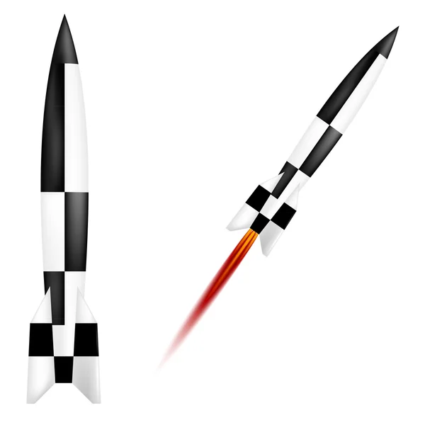 German V-2 rocket — Stock Vector