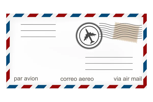 Sobre de correo aéreo — Archivo Imágenes Vectoriales