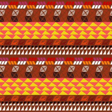 Aztek çizim ile Dikişsiz desen