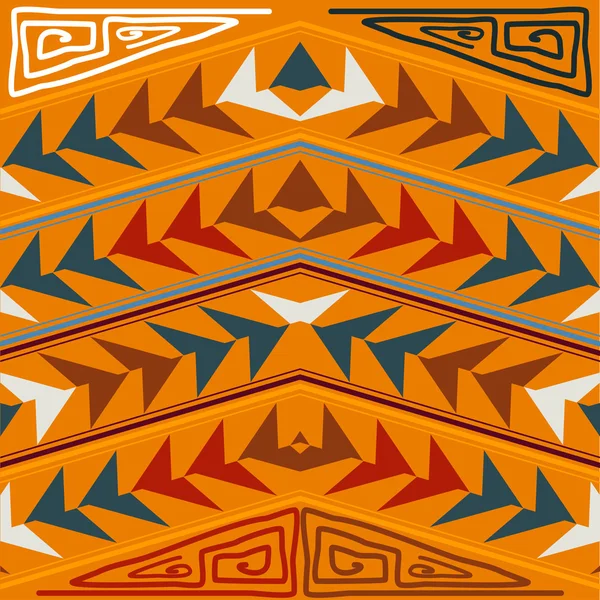 Abstracte naadloze textuur in de tribale stijl. vector illustrati — Stockvector