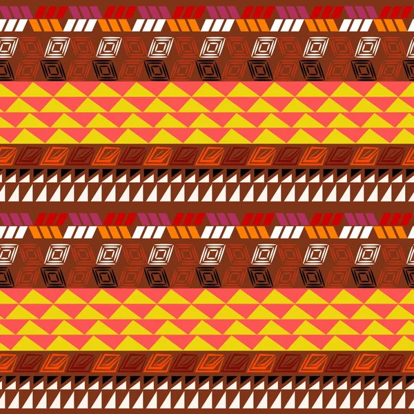 Patrón sin costura con dibujo azteca — Vector de stock