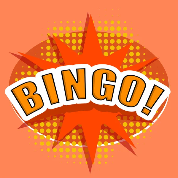 Cartoon BINGO. Elemento de design. Ilustração vetorial — Vetor de Stock