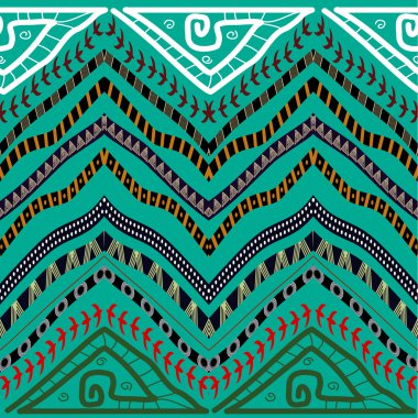 soyut Dikişsiz desen Etnik tarzda. hisse senedi vektör