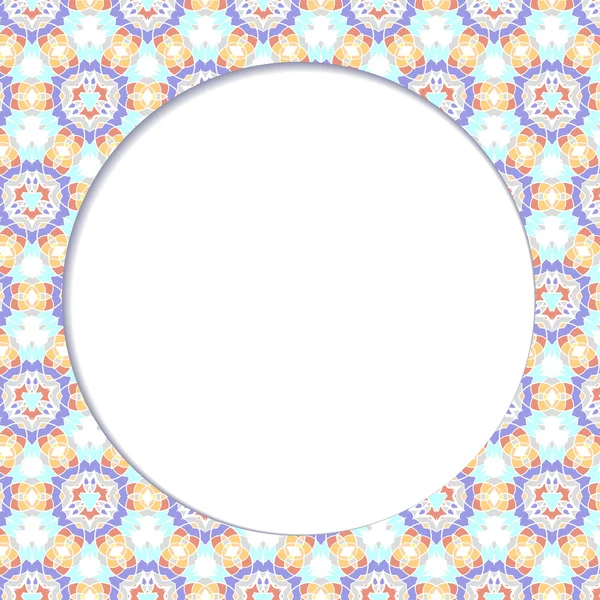 Анотація елемента кругового дизайну на мозаїчному фоні — стоковий вектор