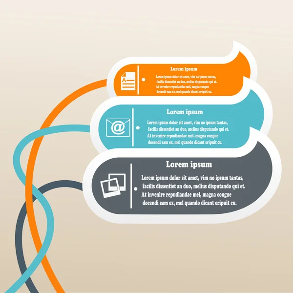 Elementos de cor de infográficos. Ilustração vetorial — Vetor de Stock