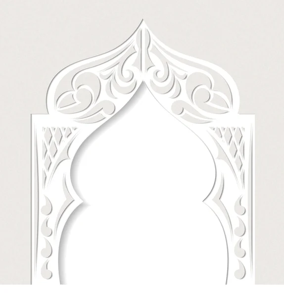 Абстрактный гранж фон с аркой в азиатском стиле. Вектор — стоковый вектор