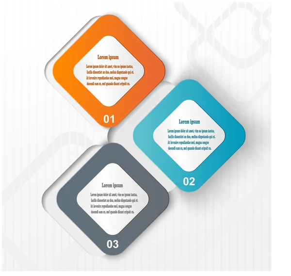 Infográfico em papel a cores abstrato. Ilustração do vetor eps10 — Vetor de Stock