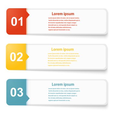 Beyaz arka plan üzerinde afiş oklarla ayarla