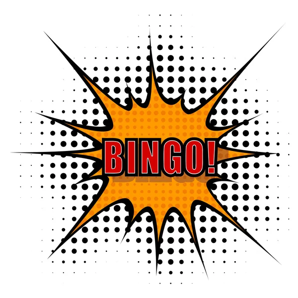Vector Cartoon  bingo — Stock Vector