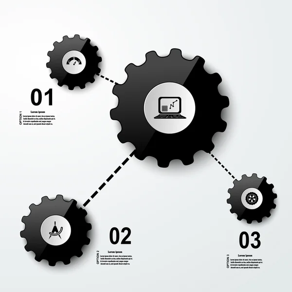 Set infographic, knoppen voor websites — Stockvector