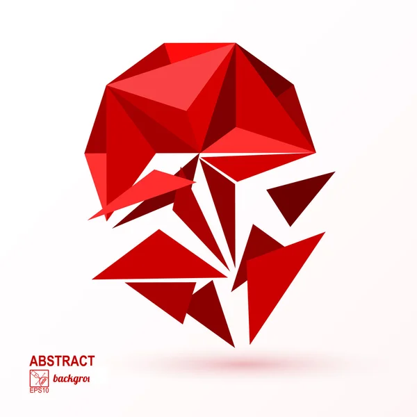 Fond abstrait avec une étoile rouge éclatante. Illustration vectorielle — Image vectorielle