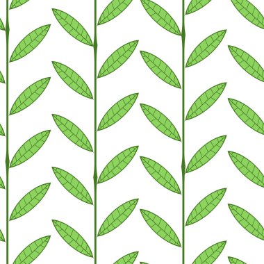 Bambu görünümlü kusursuz bir doku. Yeşil. Eko