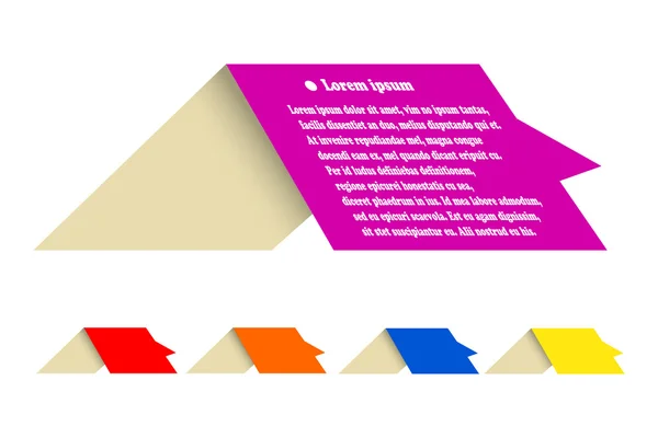 Eine Reihe von Bannern für Infografiken — Stockvektor
