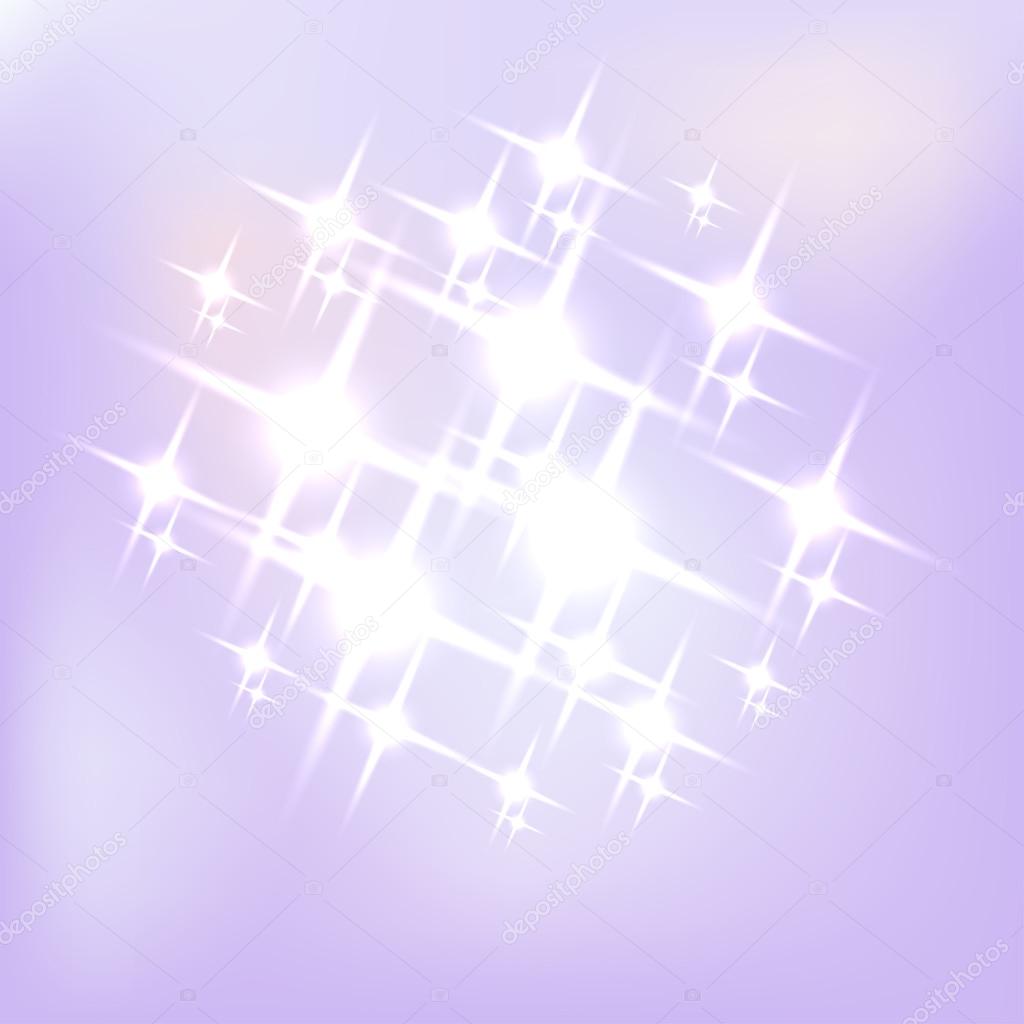 Abstract purple background with flares. Vector illustration