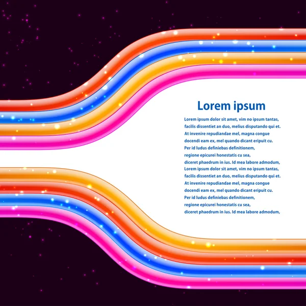 Geometrycznej jasny drutu ramka na czarnym tle. illustra wektor — Wektor stockowy