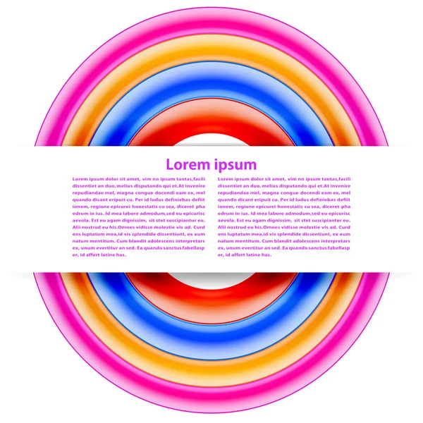 Abstracte achtergrond met kleurrijke regenboog gekleurde draden en appl — Stockvector