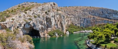 Vouliagmeni termal Gölü, athen, Yunanistan