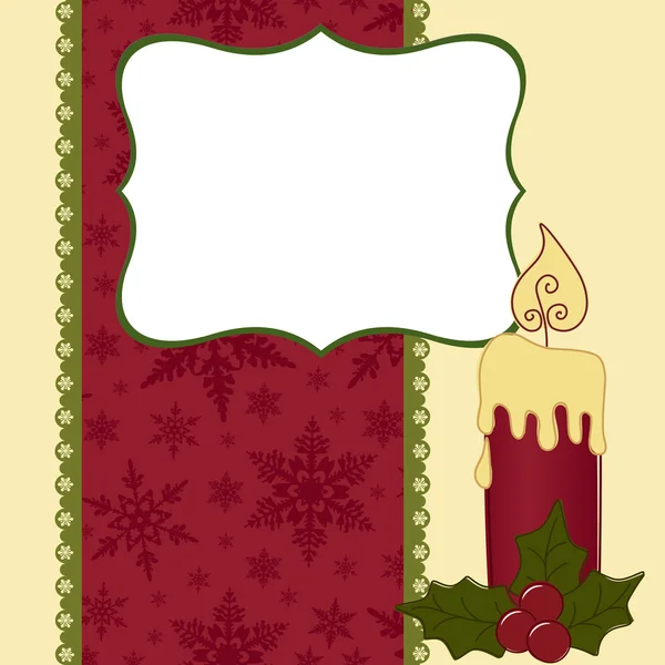 可爱圣诞明信片模板 — 图库矢量图片