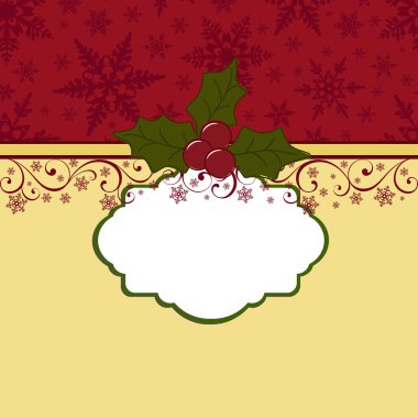 sevimli Noel Kartpostalı şablonu