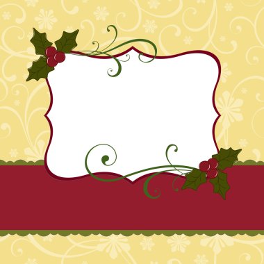 sevimli Noel Kartpostalı şablonu