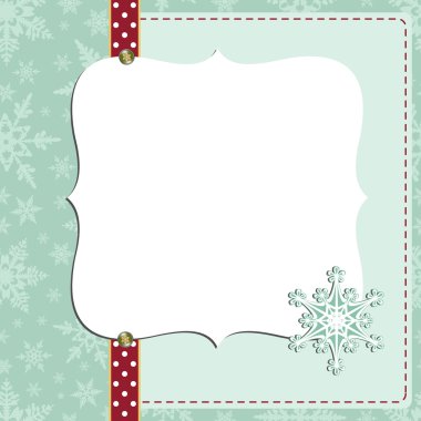 sevimli Noel Yılbaşı Kartpostalı şablonu