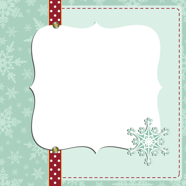 Cute christmas new Year postcard template