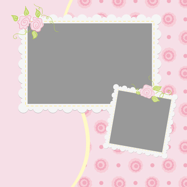 Blank template for greetings card