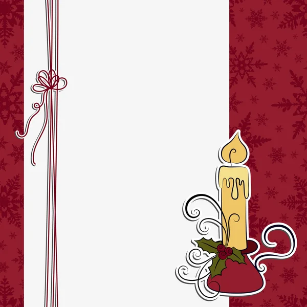 Симпатичный шаблон рождественской открытки — стоковый вектор