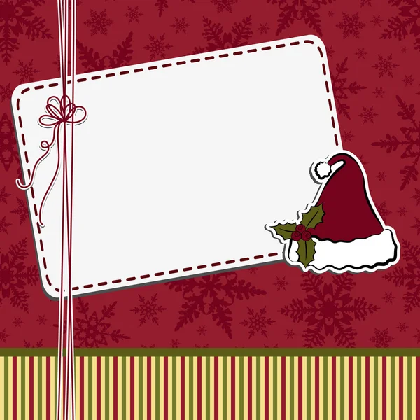Templat kartu pos Natal yang lucu Stok Ilustrasi 