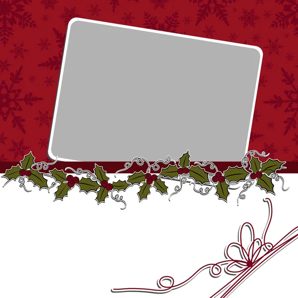Симпатичный шаблон рождественской открытки Стоковый вектор