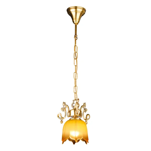 Vintage chandelier isolated on white — Stockfoto