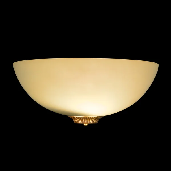 Vintage wall lamp isolated on black — Stock Photo, Image