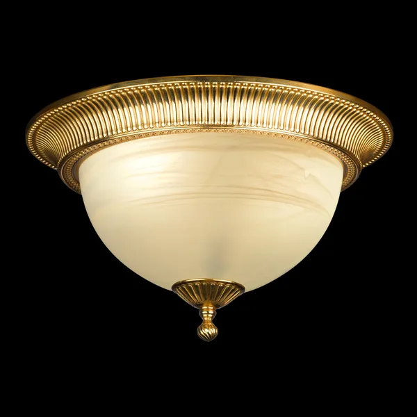 Lampadario vintage isolato su nero — Foto Stock