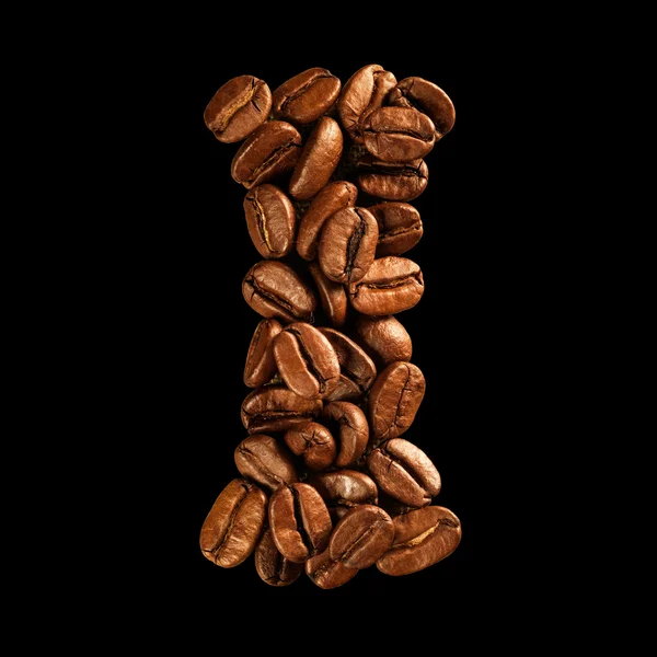 Lettera alfabeto caffè — Foto Stock