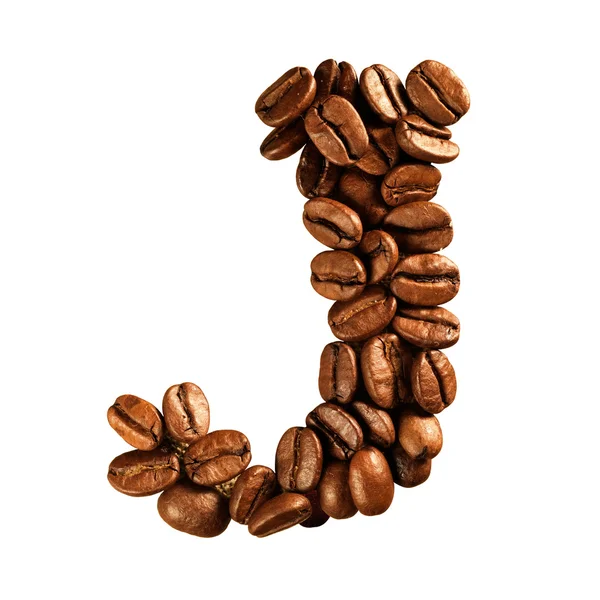 Kahve alfabesi mektubu — Stok fotoğraf