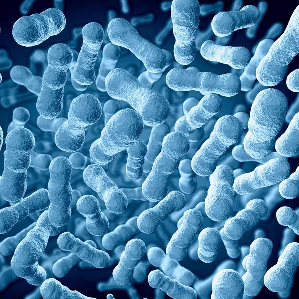 Bacteriën achtergrond render — Stockfoto