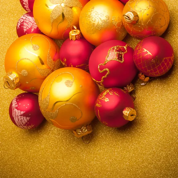 Weihnachten Hintergrund der defokussierten goldenen Lichter — Stockfoto