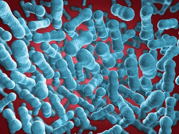 Bacteriën achtergrond render — Stockfoto