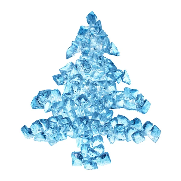 Christmas ice water tree — Stock Photo, Image
