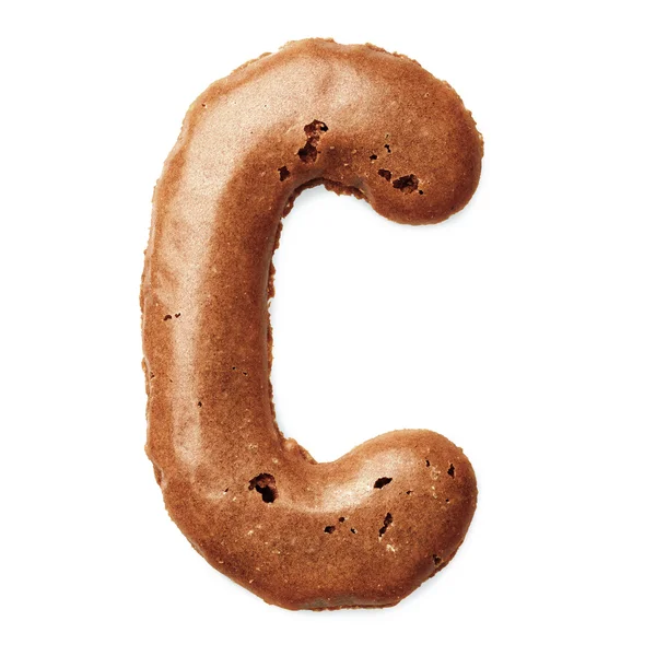 Dopisy z karamelové sušenky — Stock fotografie