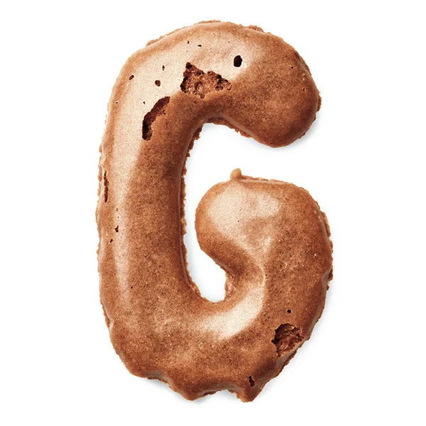 Dopisy z karamelové sušenky — Stock fotografie