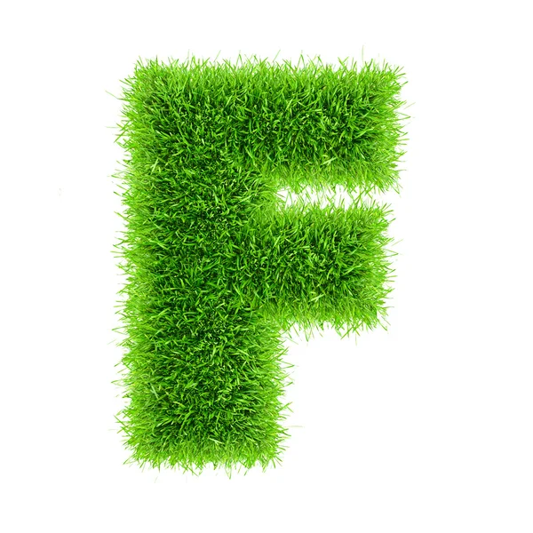Letter of grass alphabet — Stock Photo, Image