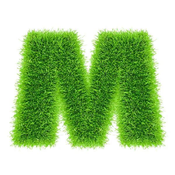 Letter of grass alphabet — Stock Photo, Image