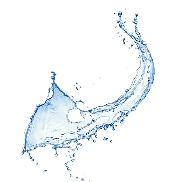 흰색에 분리되어 있는 물 — 스톡 사진